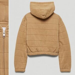 Aritzia Camel Quilted Puffer Jacket